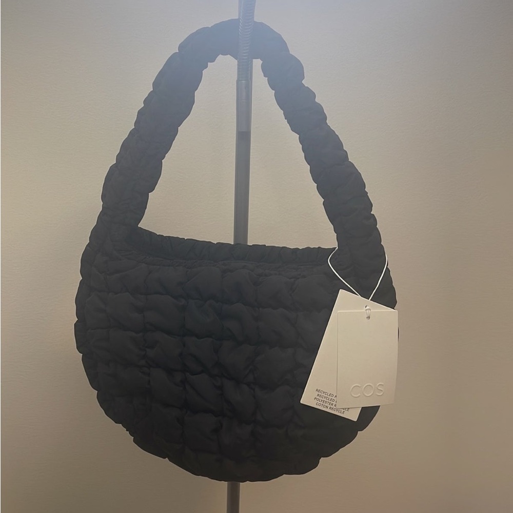Cos quilted bag mini in black